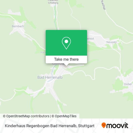 Kinderhaus Regenbogen Bad Herrenalb map