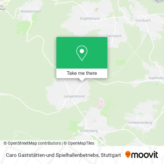 Caro Gaststätten-und Spielhallenbetriebs map