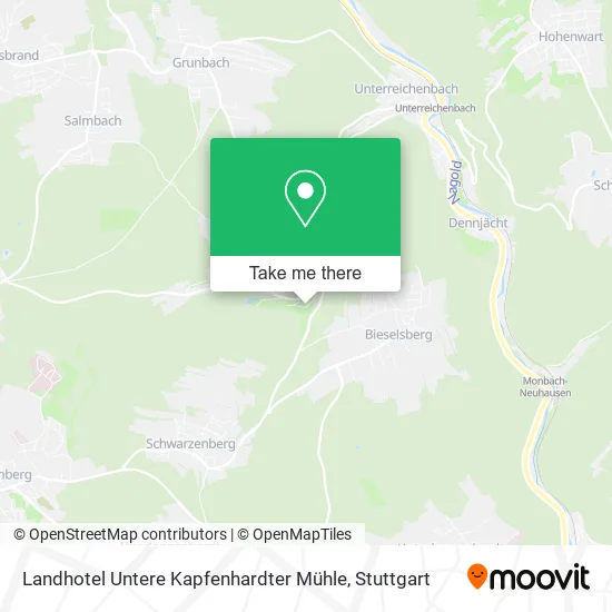 Карта Landhotel Untere Kapfenhardter Mühle