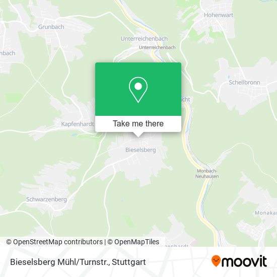 Bieselsberg Mühl/Turnstr. map