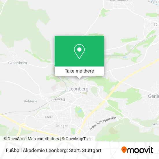 Карта Fußball Akademie Leonberg: Start