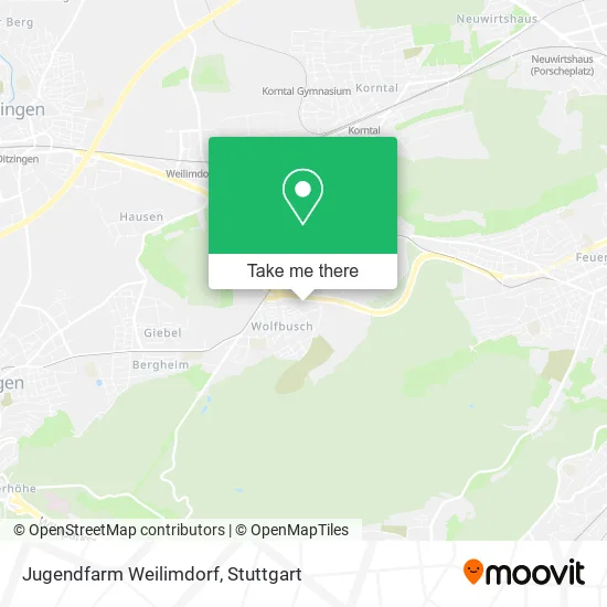 Jugendfarm Weilimdorf map