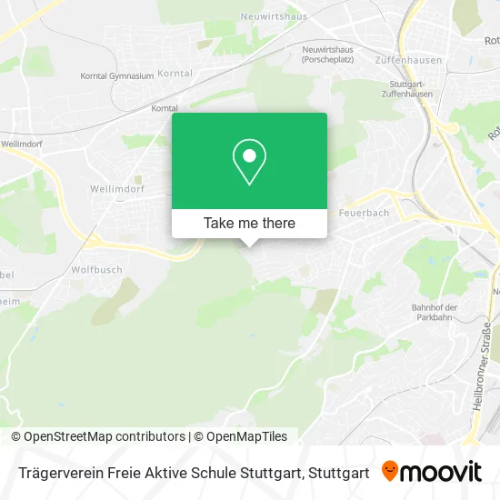 Карта Trägerverein Freie Aktive Schule Stuttgart