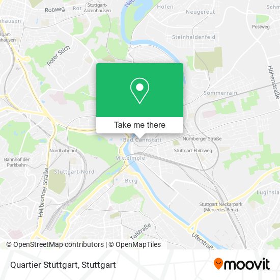 Quartier Stuttgart map