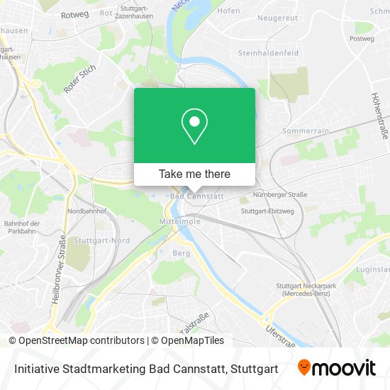 Карта Initiative Stadtmarketing Bad Cannstatt