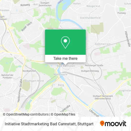 Карта Initiative Stadtmarketing Bad Cannstatt
