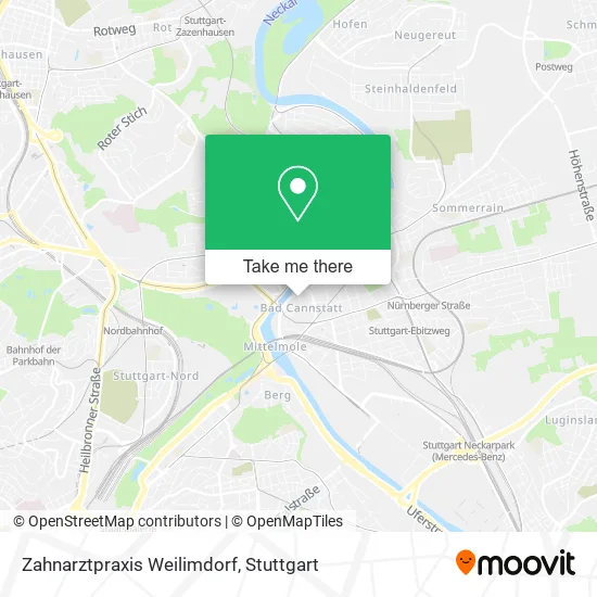 Карта Zahnarztpraxis Weilimdorf