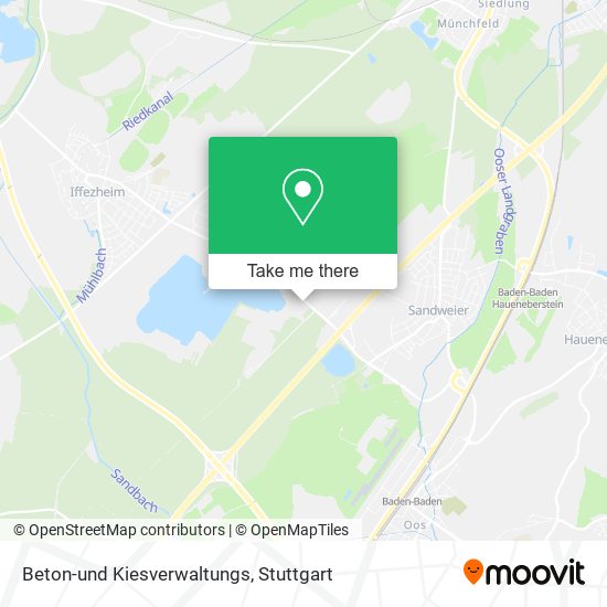Beton-und Kiesverwaltungs map