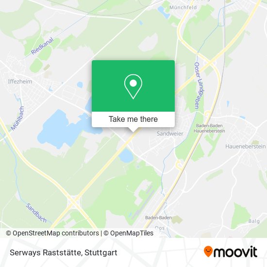 Serways Raststätte map