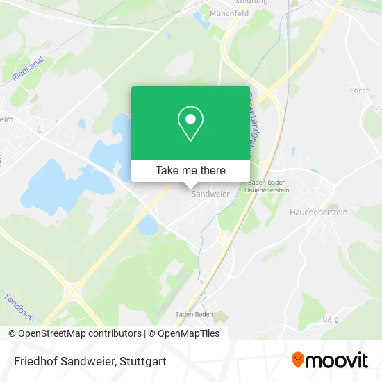 Карта Friedhof Sandweier