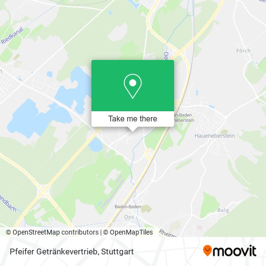Pfeifer Getränkevertrieb map