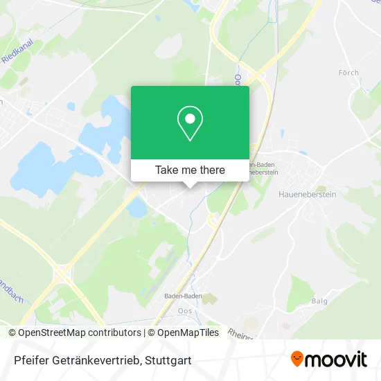 Карта Pfeifer Getränkevertrieb