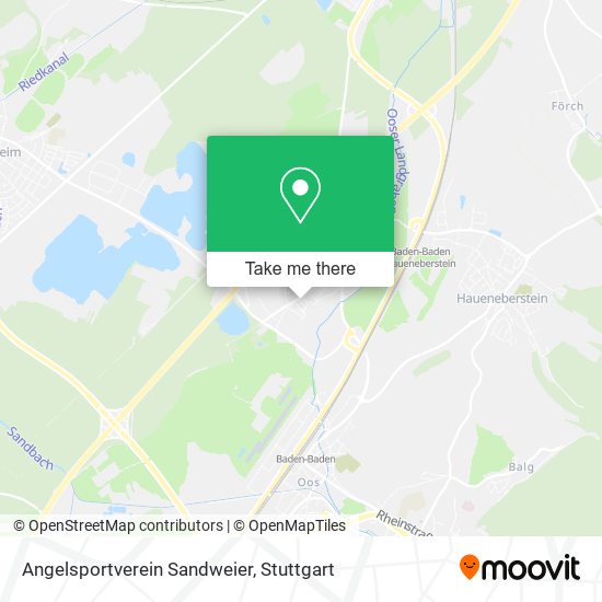 Angelsportverein Sandweier map