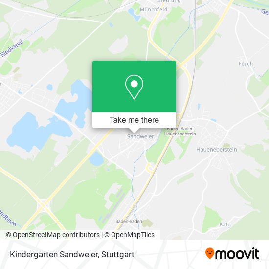 Карта Kindergarten Sandweier