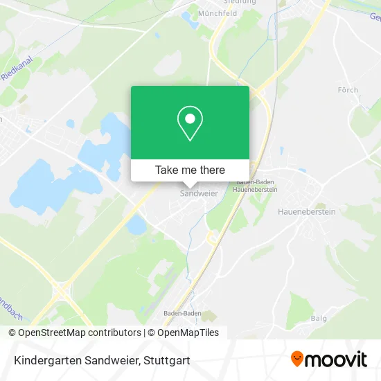 Карта Kindergarten Sandweier
