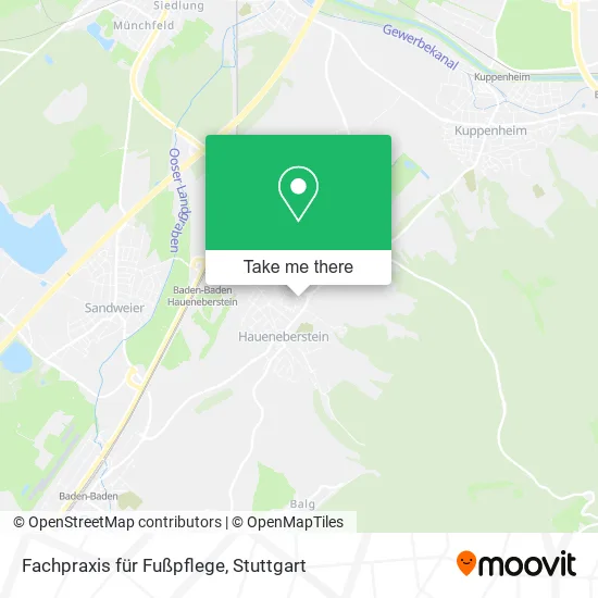 Карта Fachpraxis für Fußpflege