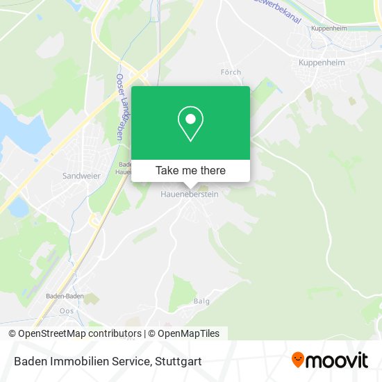Baden Immobilien Service map