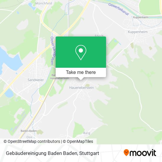 Gebäudereinigung Baden Baden map