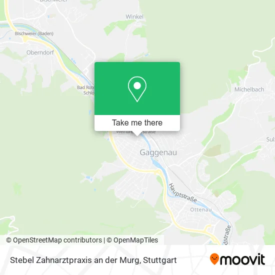 Карта Stebel Zahnarztpraxis an der Murg