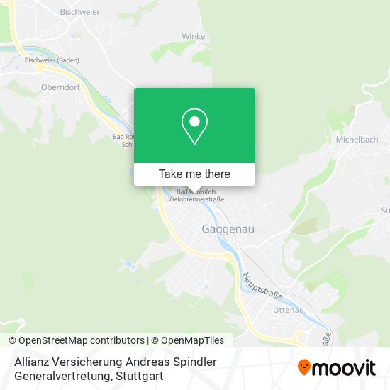 Карта Allianz Versicherung Andreas Spindler Generalvertretung