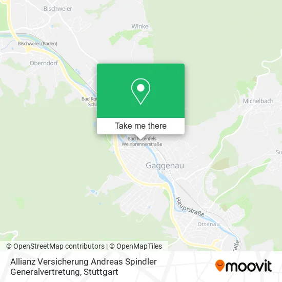 Карта Allianz Versicherung Andreas Spindler Generalvertretung