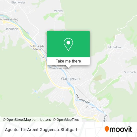 Agentur für Arbeit Gaggenau map