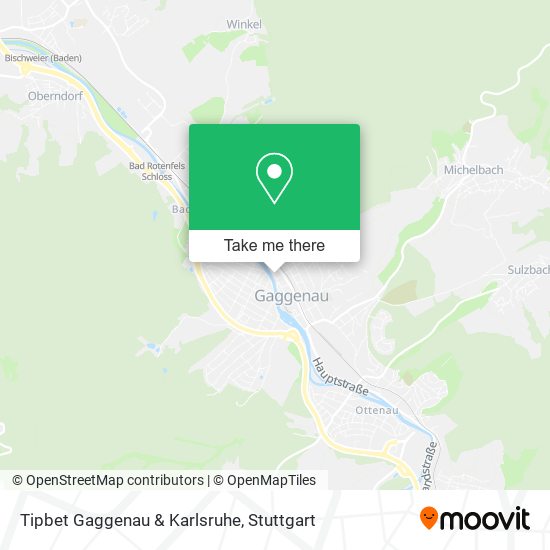 Tipbet Gaggenau & Karlsruhe map