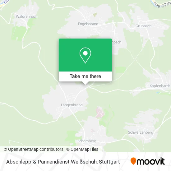 Карта Abschlepp-& Pannendienst Weißschuh