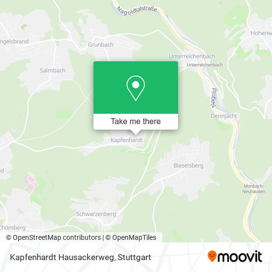 Kapfenhardt Hausackerweg map