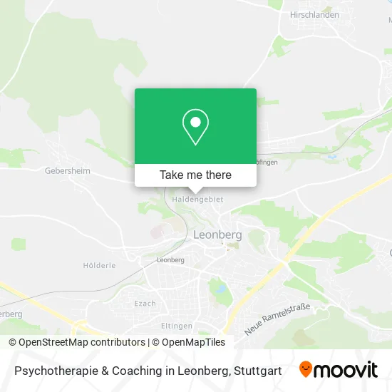 Карта Psychotherapie & Coaching in Leonberg
