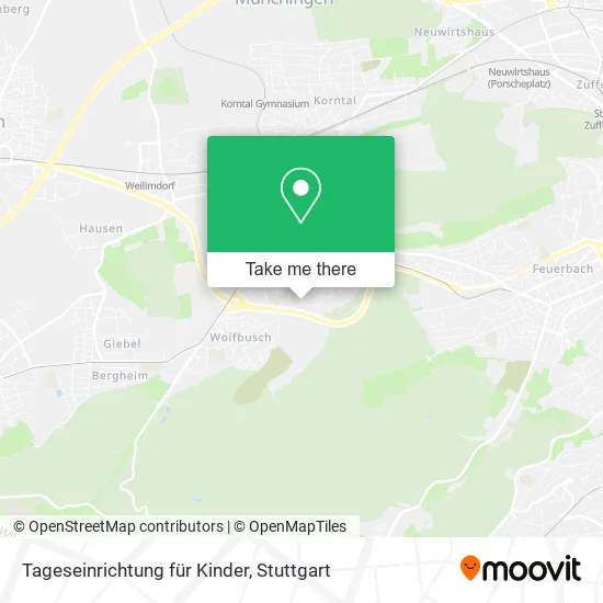 Карта Tageseinrichtung für Kinder