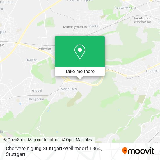 Chorvereinigung Stuttgart-Weilimdorf 1864 map