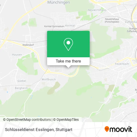 Карта Schlüsseldienst Esslingen