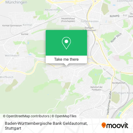 Карта Baden-Württembergische Bank Geldautomat