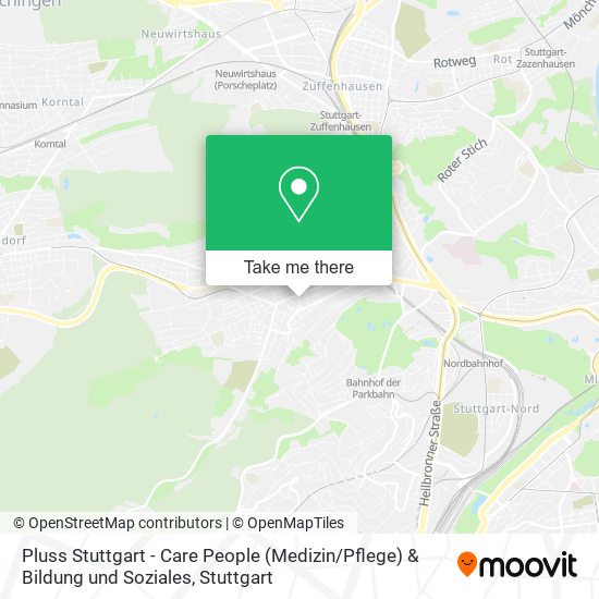 Pluss Stuttgart - Care People (Medizin / Pflege) & Bildung und Soziales map