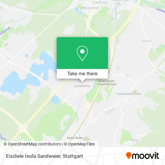 Карта Eisdiele Isola Sandweier