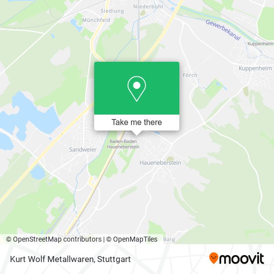 Kurt Wolf Metallwaren map