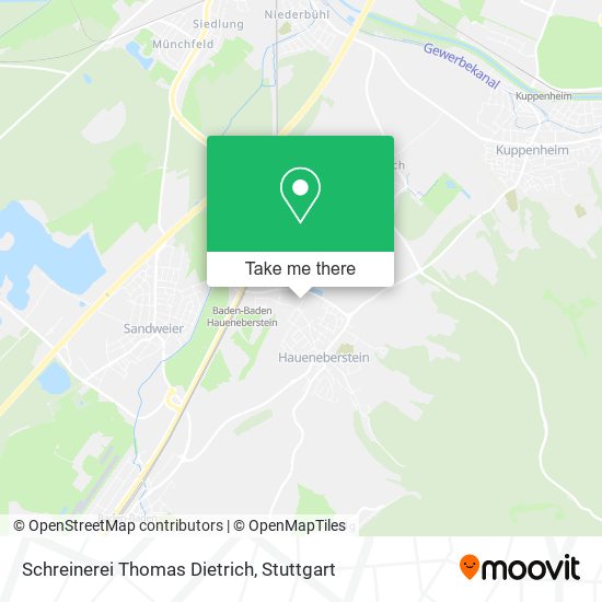 Schreinerei Thomas Dietrich map