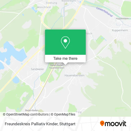 Карта Freundeskreis Palliativ Kinder