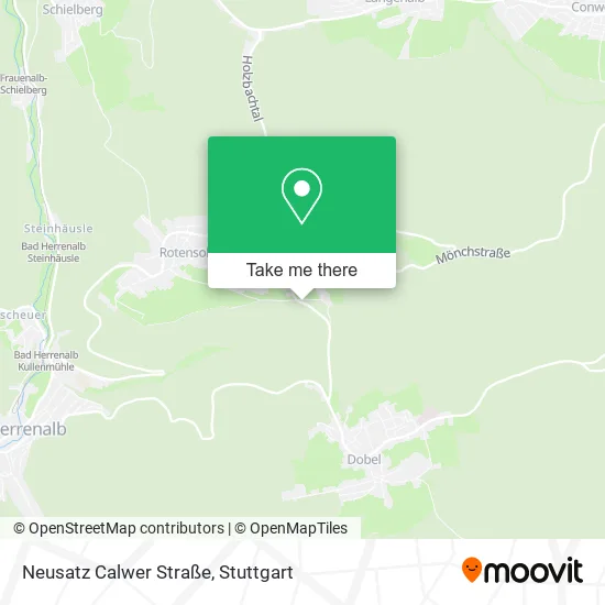 Карта Neusatz Calwer Straße