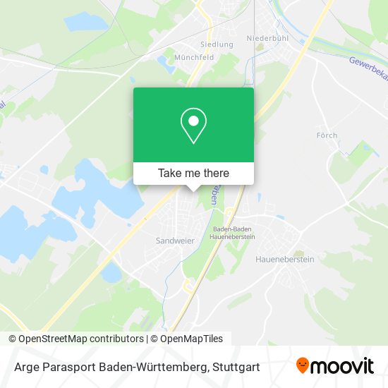 Arge Parasport Baden-Württemberg map