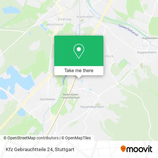 Карта Kfz Gebrauchtteile 24