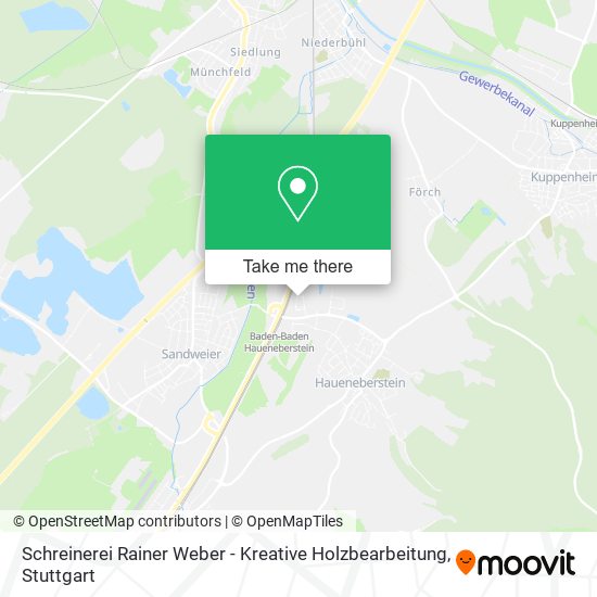 Schreinerei Rainer Weber - Kreative Holzbearbeitung map