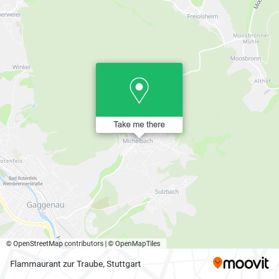 Карта Flammaurant zur Traube