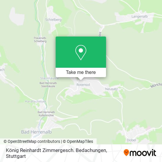 König Reinhardt Zimmergesch. Bedachungen map