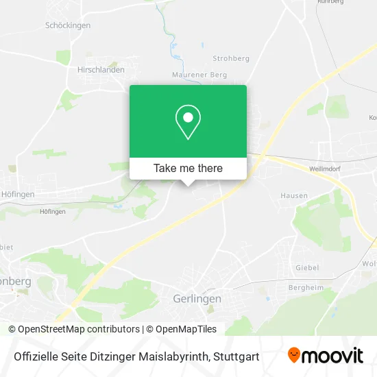 Карта Offizielle Seite Ditzinger Maislabyrinth