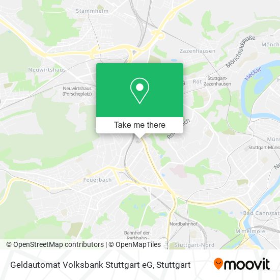 Geldautomat Volksbank Stuttgart eG map