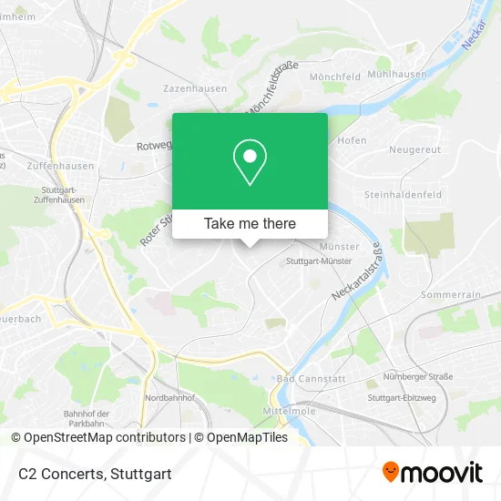 C2 Concerts map