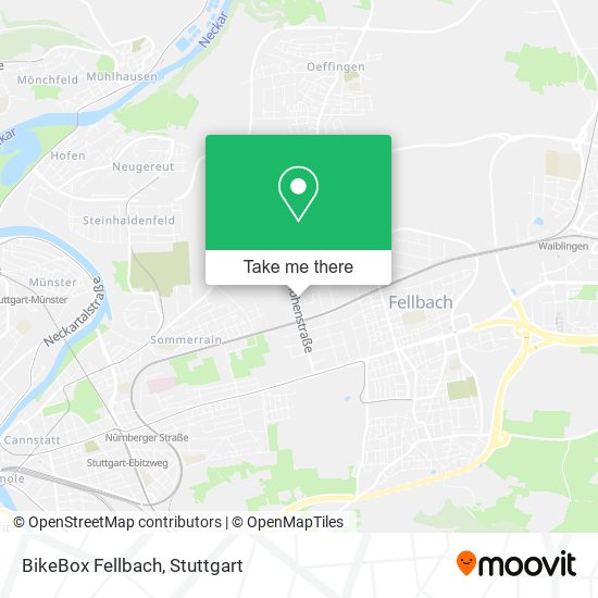 BikeBox Fellbach map