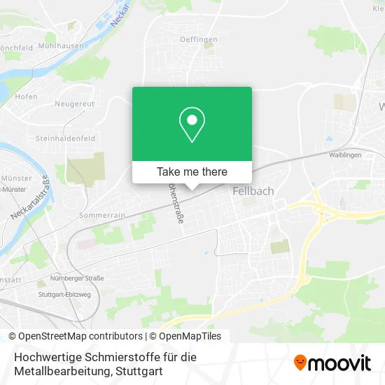 Карта Hochwertige Schmierstoffe für die Metallbearbeitung